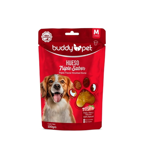 Hueso Triple Sabor Tamaño M, 1 Un