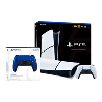 Consola Sony Playstation 5 Slim Edición Digital + Control Dualsense Adicional Cobalt Blue