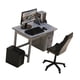 thumbnail image 4 of Muebles Para Casa De Muñecas, Accesorios De Escenografía, Conjunto De Muebles De Oficina, Decoración Para Casa De Muñecas, Escritorio Gris, 4 of 5