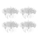 thumbnail image 2 of 200x Ramo De Flores Artificiales Con Cuentas De Acrílico Cristal Gota 15cm Blanco, 2 of 6
