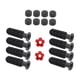 thumbnail image 4 of 8pcs mesa de reemplazo de fútbol manipular empuñaduras de futbolín, con 2 pequeños pelotas de fútbol, ​​reemplazar piezas, accesorios de Balones de fútbol de color rojo brillante, 4 of 5