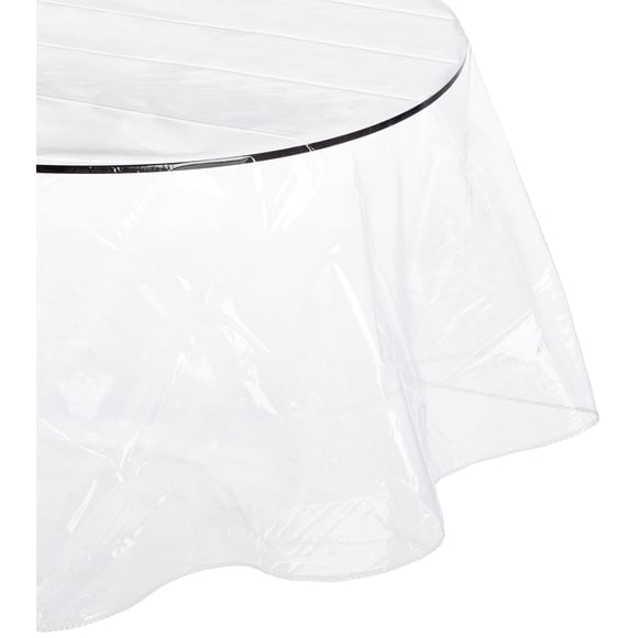 Protector de mantel Carnation Home Fashions, ovalado, de vinilo, 150 x 230 cm