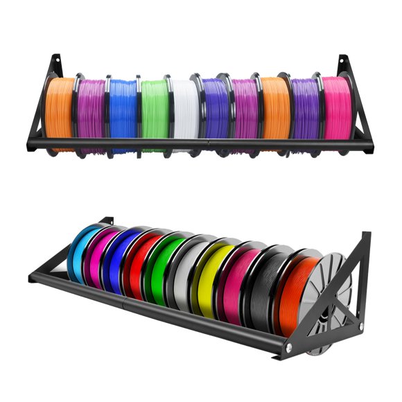 Estante de almacenamiento para filamento Junarsoez de 2 niveles para montaje en pared