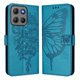 thumbnail image 2 of Funda cartera mariposa para Motorola Moto G17 Power con soporte y ranuras para tarjetas Azul, 2 of 6