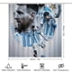 thumbnail image 2 of Lionel Messi-theme 4-Piece Shower Curtain Set with Rugs, Waterproof Bathroom Decor Set Includes Bath Mat, U-Shaped Rug, Toilet Lid Cover and Curtain with Hooks, 2 of 6