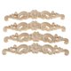 thumbnail image 3 of 4 piezas sin pintar apliques de madera tallados muebles de esquina decoración 16X3X0.8cm, 3 of 5