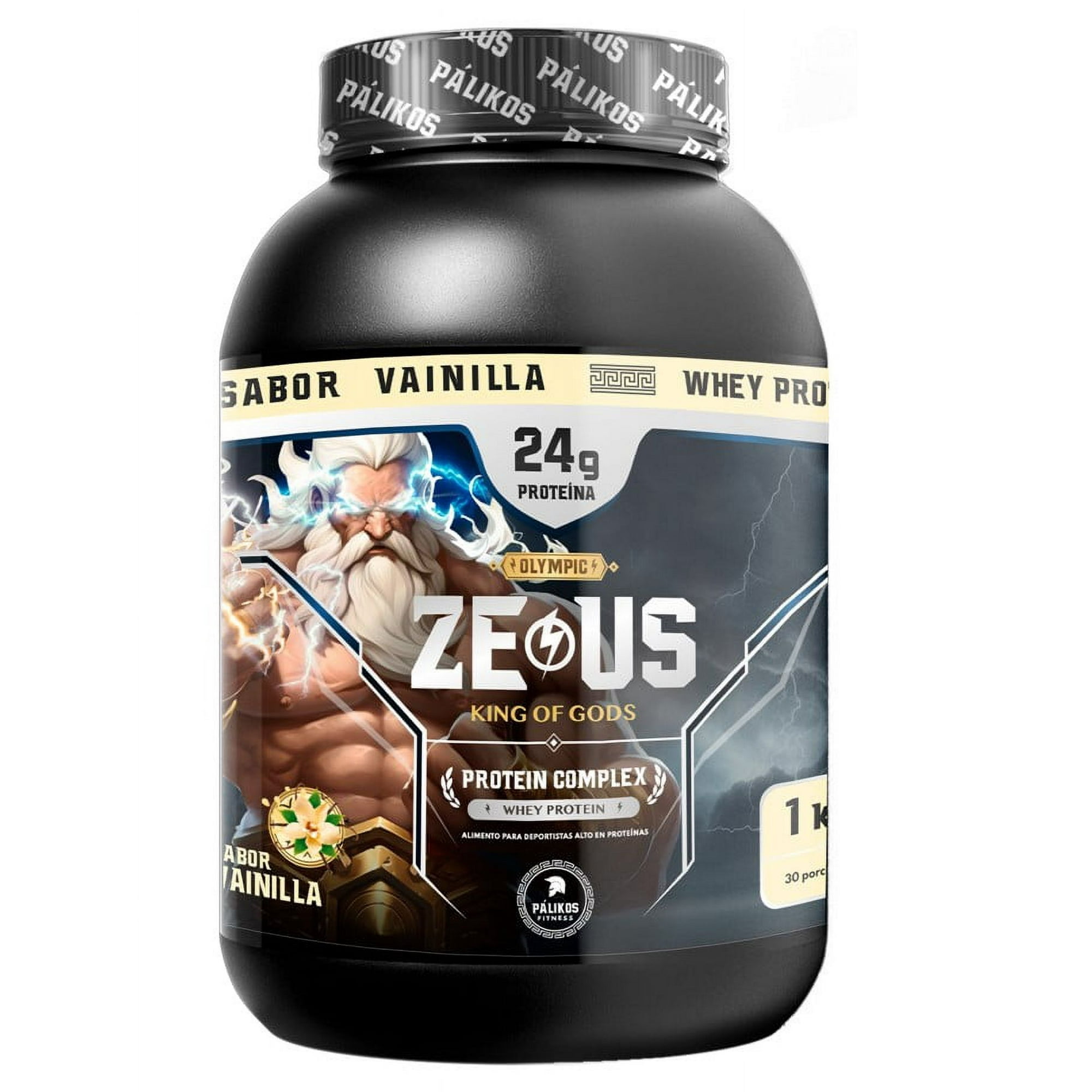 Palikos Fitness - Proteina 1kg Whey Complex / Sabor Vainilla/ 30 Servicios