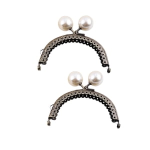 Bothyi - 2 Piezas De Marco De Cierre De Beso, Cierre De Monedero Retro Para Billetera, Tela, Bolso, 8,5 Cm