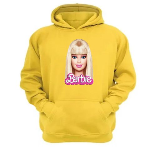 Genérico - Polerón Canguro Muñeca Modelo Amarillo Talla S Unisex