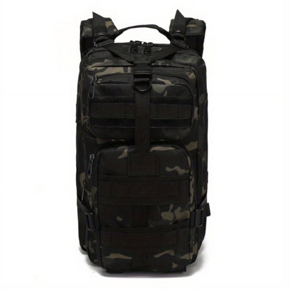1pc Multifunctional Tactical Sports Bag, Portable Large Capacity Backpack, Outdoor Camping Hiking Fishing Travel Rucksack