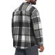 thumbnail image 3 of Camisa Vintage para Hombre de Manga Larga con Botones y Cuadros Cepillados L Gris Oscuro, 3 of 6