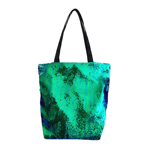 Bolso de mano con lentejuelas, bolso de mano de gran capacidad, bolso de compras de moda para mujer
