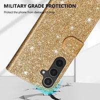 Funda Para Foxdock Elegante Funda Samsung Galaxy A56 Glitter Con Cremallera-Ideal Para El Uso Diario