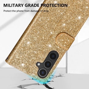 Funda Para Foxdock Elegante Funda Samsung Galaxy A56 Glitter Con Cremallera-Ideal Para El Uso Diario
