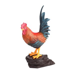 Bothyi - Estatuilla De Juguete De Gallo Realista, Estatuas De Gallo Artesanales Para Fiesta De Escritorio, Gallo En Casa Con Soporte