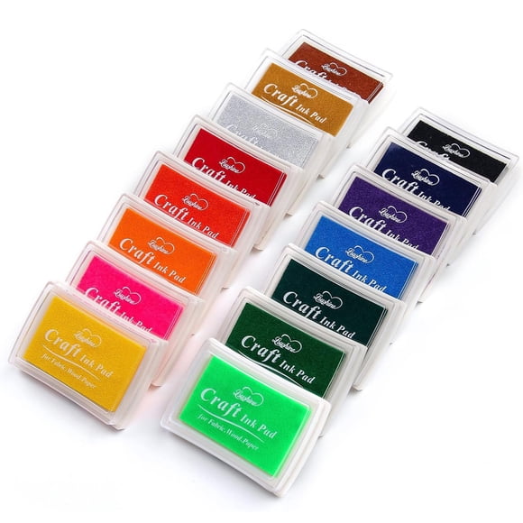 Sellos Craft Ink Pad Partner Lusshine De 15 Colores Para Bricolaje