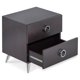 thumbnail image 5 of Acme Elms Mesita de noche de madera de 2 cajones, color espresso, 5 of 8