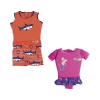 Traje De Agua Flotador Para Niños 3-6 Años Bestway Naranja M/L