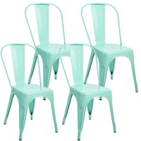 Pandalino - Pack 4 Silla Tolix Acero Menta | Resistente Para Exterior E Interior