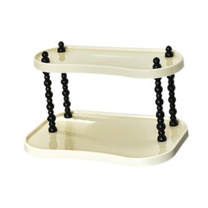 Ioensy - Organizador De Almacenamiento De Cosméticos De Estante De Almacenamiento De 2 Capas Para Tocador De Entrada De Dormitorio