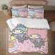 thumbnail image 1 of Little Twin Stars 3-Piece Bedding Set For Kids Boys Girls Adult Cartoon Warm Cute Fashion Holiday Present Gift Bed Sheets, 1 of 5
