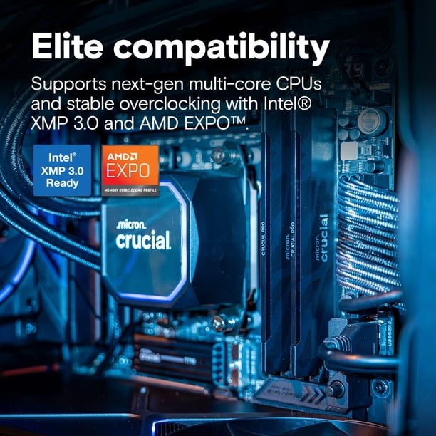Memoria RAM Crucial Pro DDR5 32GB 6400MHz CL32 Kit | Lider
