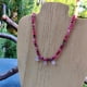 thumbnail image 1 of Collar elasticado Jade y cuarzo rosado, 1 of 2