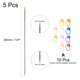 thumbnail image 2 of Uxcell 5Pcs US 2.5(3mm) Aguja de Tejer de Doble Punta con 10 Marcadores de Puntadas para Proyectos Hechos a Mano, 2 of 5