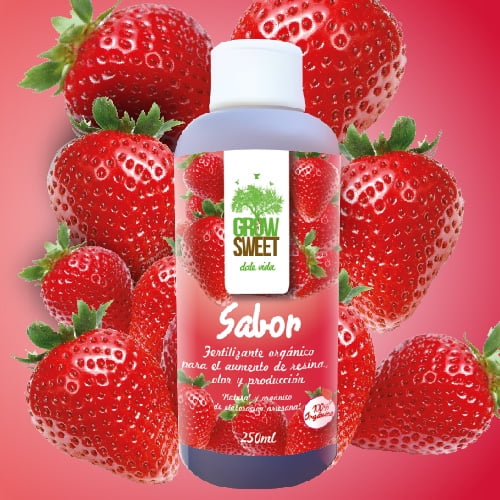 Grow Sweet - Sabor 250 Ml Fertilizante Orgánico Para Etapa Final De Frutos Y Flores