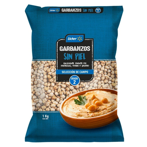 Garbanzos Pelados sin Piel Bolsa, 1 Kg