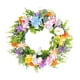 thumbnail image 2 of Corona De Primavera Colgante Decorativo Redondo Hojas Verdes Corona De Flores Artificiales, 2 of 3