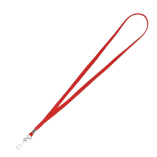 Cordón para credencial de identificación, marca famosa, clip para el cuello, cordón plano con gancho giratorio, correa para el cuello con clip