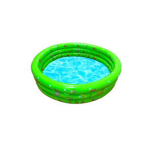 Genérico - Piscina Inflable Plástico 3 Anillos 130X35 Cm Verano Niños Verde