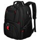 thumbnail image 1 of Mochila para portátil YOREPEK 18.4 con puerto de carga USB negra, 1 of 8