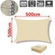 thumbnail image 3 of Toldo Vela Cuadrado 5 x 5 Malla Para Sombra beige, 3 of 4