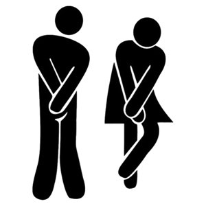 Magideal - Signos De Baño Para Hombres Y Mujeres, 1 Par De Símbolos Acrílicos, Letrero Para Puerta De Baño Para Tiendas , Negro