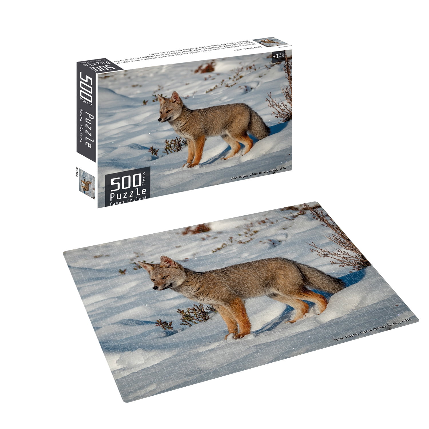 Nobel Gift - Puzzle 500 Piezas Fauna Chilena Zorro
