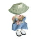 thumbnail image 1 of Ropa De Muñeca De Peluche De 15 Cm Disfraces De Moda Con Sombrero Disfraz DIY Con Zapatos Sombrero Verde, 1 of 3