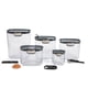 thumbnail image 1 of Juego de recipientes de almacenamiento de alimentos ProKeeper+ de 9 piezas de plástico transparente, 1 of 7