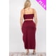 thumbnail image 4 of Saronite Conjunto de Dos Piezas de Top Corto y Camisola, Color Burdeos (Talla Grande para Mujer), 4 of 5