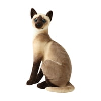 Magideal - Gato Juguetes De Peluche Animal Relleno De Felpa Muñeco De Peluche Cómodo Realista Encantador Simulación Gatos Siameses Para Niños Regalo De Navidad , Estilod 25Cm