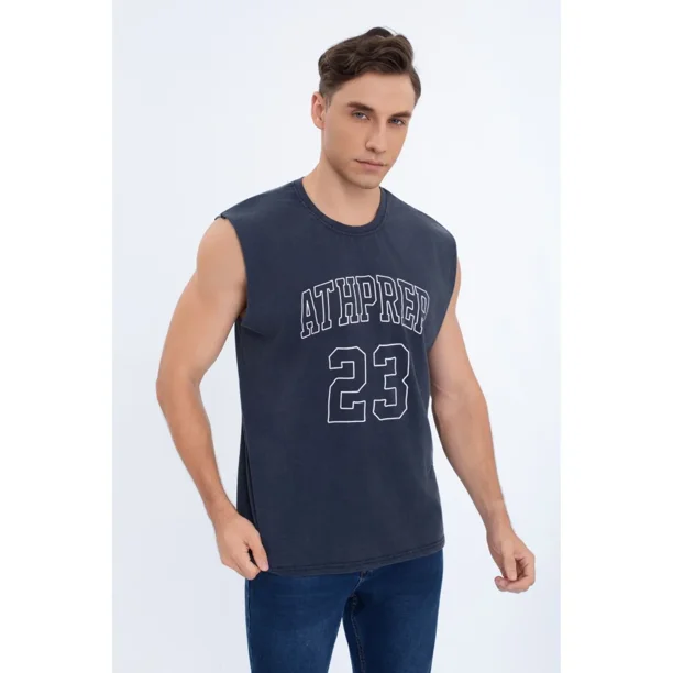Polera Musculosa Hombre Algodón Sin Mangas Colores Letras 7601
