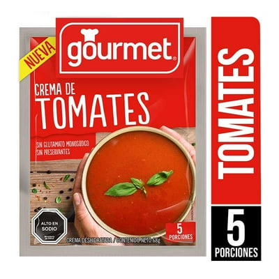 Crema De Tomate (5 Porciones) Sobre 68 G Gourmet