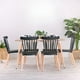 thumbnail image 3 of Comedor Mesa Álamo + 6 Sillas Windsor Negras | Estilo Nórdico negro, 3 of 3