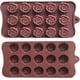 thumbnail image 1 of 2 moldes de silicona con forma de rosa para chocolate, 15 cavidades, para dulces, cera, caramelos, gomitas, gelatina, resina, velas, jabón, repostería, decoración de pasteles., 1 of 7