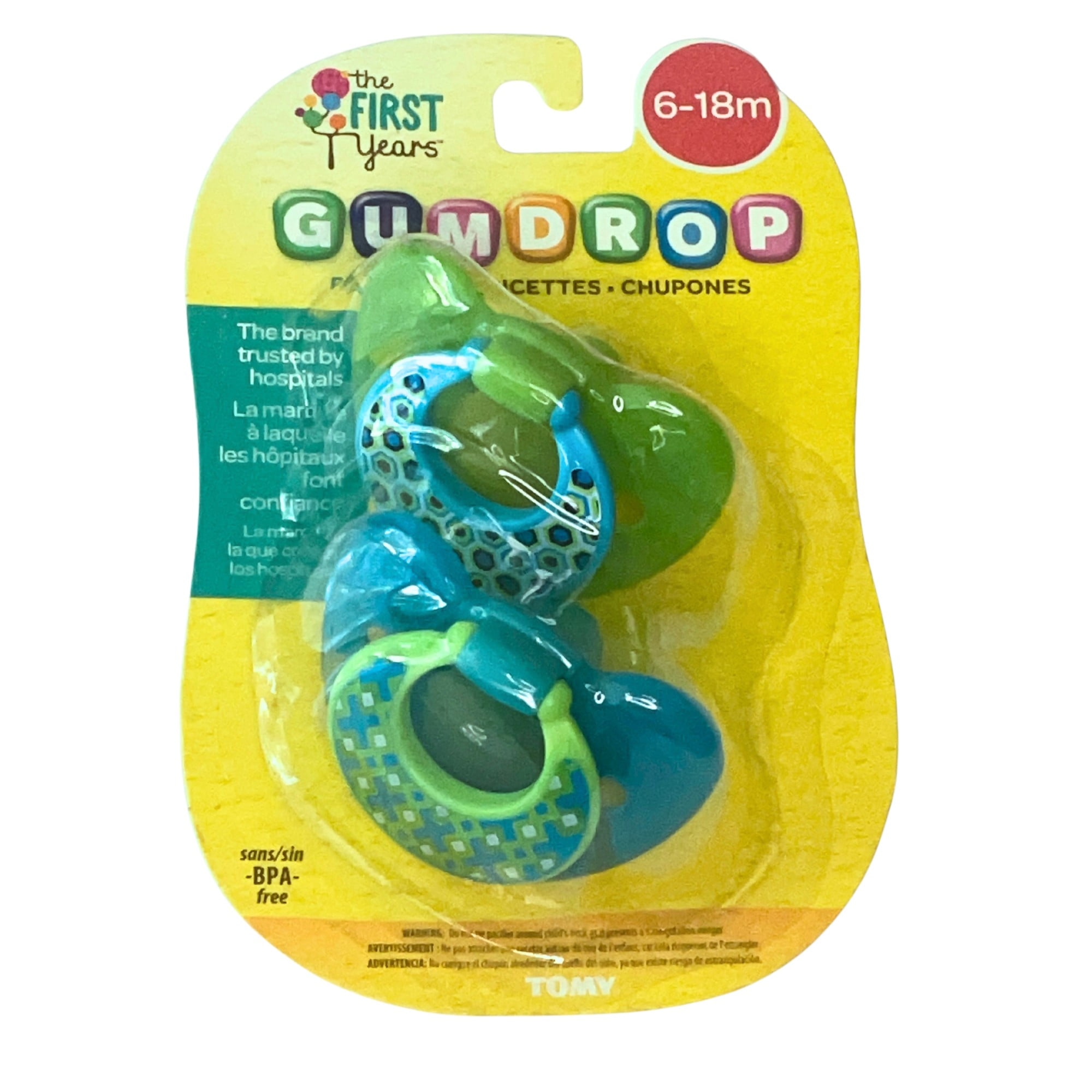 The First Years - Pack 2 Chupete Silicona Gumdrop 6-18 Meses