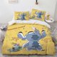 thumbnail image 1 of Cartoon Bedding Home Textile Set Soft 100% Polyester Stitch Animation Bedding Comforter Set Bedroom Decoration Birthday Bed Sheets, 1 of 5