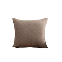 Genérico - Pack De 4 Fundas De Terciopelo Trenzado Café