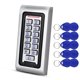 thumbnail image 1 of Lector de tarjetas de metal con teclado de control de acceso IP68 a prueba de agua, 1 of 7