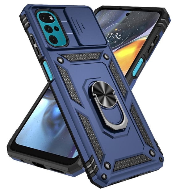 Estuche GANGXUN para Motorola Moto G Play 4G 2024, soporte giratorio 360°, estilo mecánico y magnético